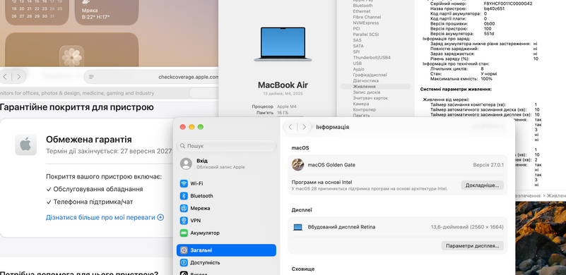 Apple MacBook Air 13,6" M4 2025 16GB RAM 512GB SSD Midnight фото