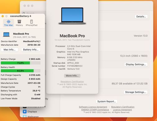 Apple MacBook Pro 13 2017 i5 8GB RAM 128GB SSD Space Gray фото