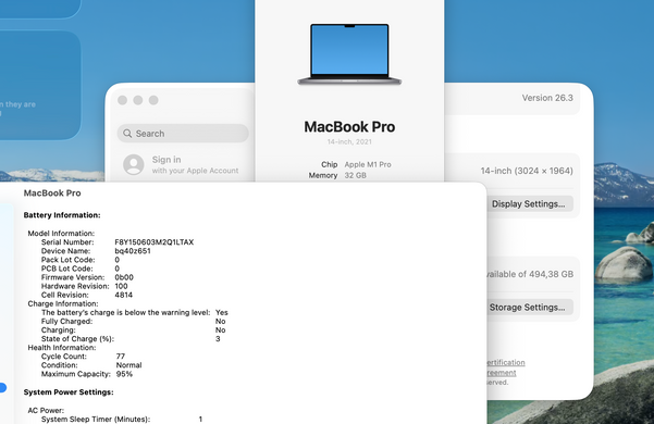 Apple MacBook Pro 14 2021 M1 Pro 32GB RAM 512GB SSD Space Grey фото