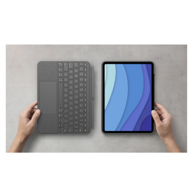 Чохол-клавіатура для планшета Logitech Combo Touch Keyboard Case for iPad Pro 11" 2021/2020/2018 Oxford Gray (920-010095) фото