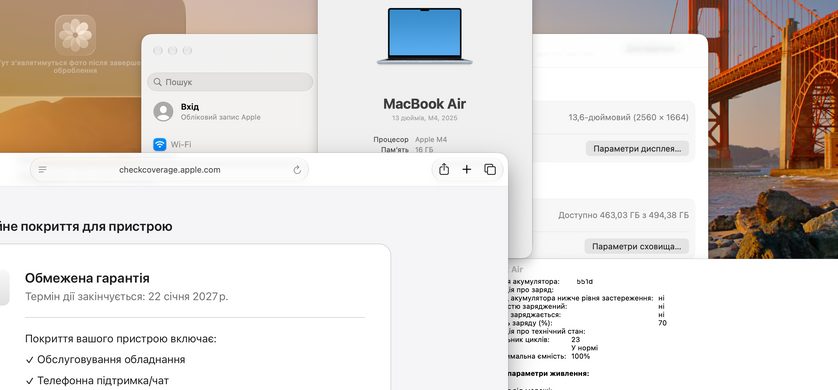 Apple MacBook Air 13.6 M4 2025 16GB RAM 512GB SSD Sky Blue фото
