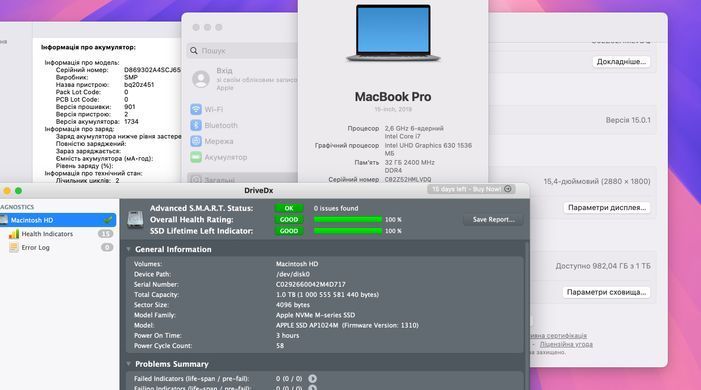 Apple MacBook Pro 15 2019 i7 32GB RAM 1TB SSD AMD 4GB Space Gray фото