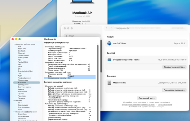 Apple MacBook Air 15 2024 M3 8GB RAM 256GB Midnight фото