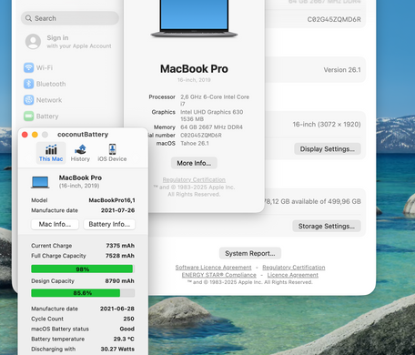 Apple MacBook Pro 16 2019 i7 64GB RAM 512GB SSD AMD Space Gray фото
