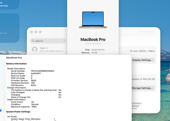 Apple MacBook Pro 14 2023 M3 Pro 18GB RAM 512GB SSD Silver фото