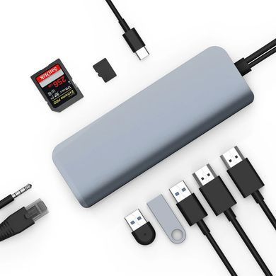 USB хаб HyperDrive VIPER USB-C Hub (10-in-2, for Laptops) (HD392) фото