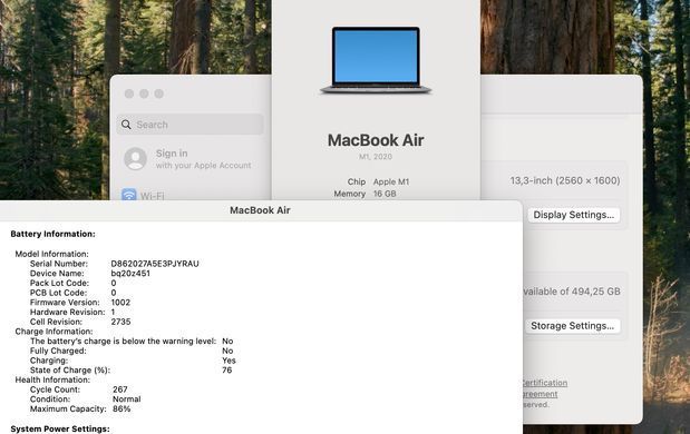 Apple MacBook Air 13 2020 M1 16GB RAM 512GB SSD Space Grey фото