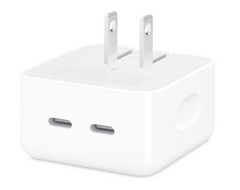 Блок живлення для ноутбука Apple 35W Dual USB-C Port Compact Power Adapter (MNWM3) US вилка, без коробки фото