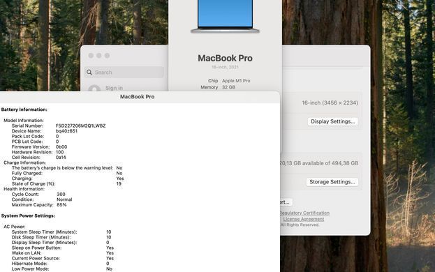 Apple MacBook Pro 16 2021 M1 Pro 32GB RAM 512GB SSD Silver фото