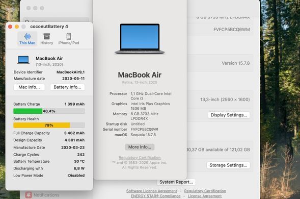 Apple MacBook Air 13 2020 i3 8GB RAM 128GB SSD Space Grey фото